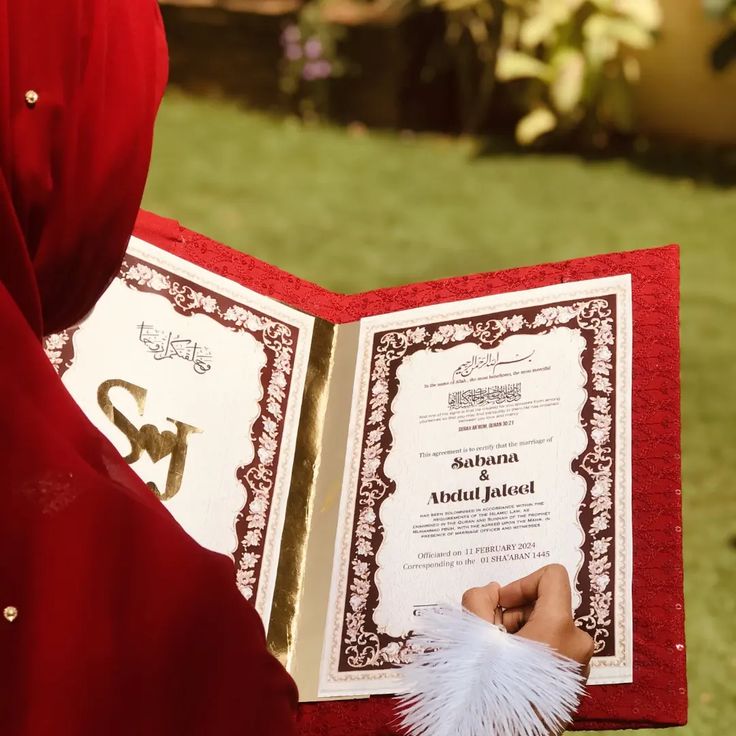 Nikah Booklet &amp; Frame