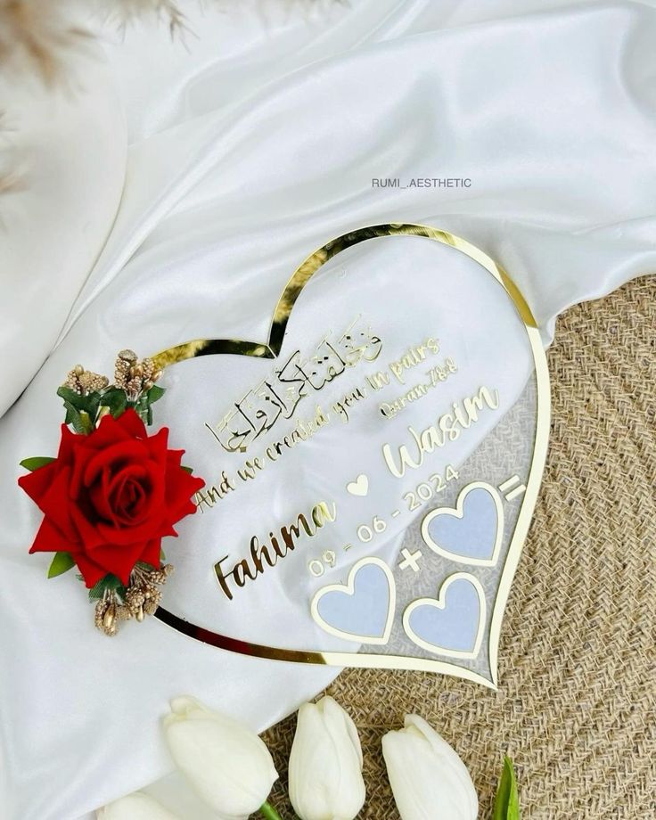 Premium Acrylic Nikah Nameplate