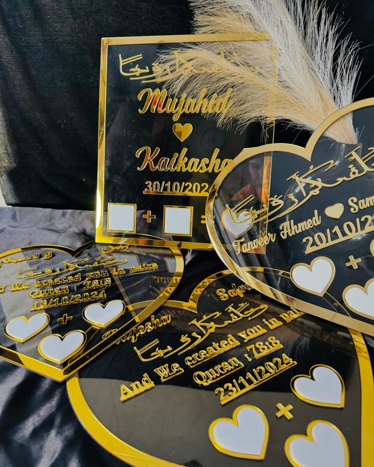 Premium Acrylic Nikah Nameplate